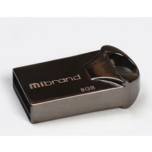 USB-флешка Mibrand 8GB Hawk Black USB 2.0 (MI2.0 / HA8M1B): Стандарт USB USB 2.0