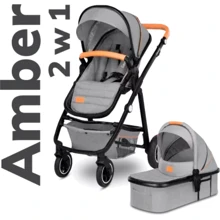 Универсальная коляска 2 в 1 Lionelo AMBER 2 GREY STONE: Тип коляски Универсальная коляска (2-в-1)
