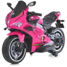 Детский электромотоцикл 2 колесный Bambi Racer Ducati розовый (M 5056EL-8): Вид мотоцикл