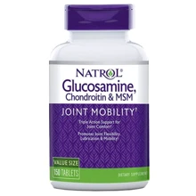 Natrol Glucosamine Chondroitin MSM Глюкозамін, Хондроїтин і МСМ 150 таблеток: Тип Глюкозамін