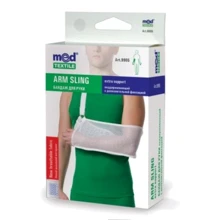 Бандаж поддерживающий для руки MedTextile с дополнительной фиксацией размер L белый (4820137292316): Тип Косыночный