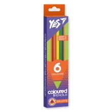 Олівці кольорові YES 6 кольорів Erudite (290641): Тип Цветные