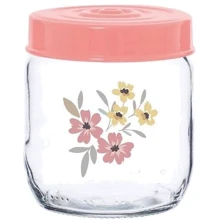 Ємність для зберігання HEREVIN Pink Flowers 0.425л (171341-075): Тип Банка c крышкой
