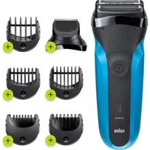Электробритва Braun Series 3 310BT black/blue: Тип триммера Съемный