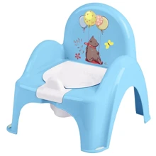 Детский горшок-кресло Tega baby Лесная сказка музыкальный голубой (PO-073-108): Цвет голубой