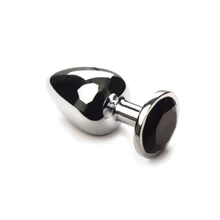 Анальная пробка, Silver Black Diamond, L: Для кого Унисекс