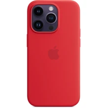Чехол для iPhone Apple Silicone Case with MagSafe (PRODUCT)RED (MPTG3) for iPhone 14 Pro: Цвет красный