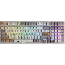 Клавіатура AKKO 3098S RGB One Piece Calligraphy (Hotswappable) CS Jelly Blue RGB (6925758616775): Підключення беспроводное