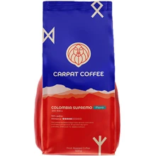 Кофе CARPAT COFFEE Колумбия Супремо в зернах 1000 г: Вид напитка кофе в зернах