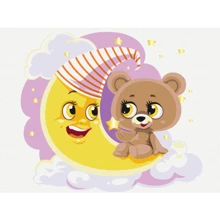 Картина по номерам Brushme Сонный медвежонок 30х40 см (KBS0088): Производитель Brushme