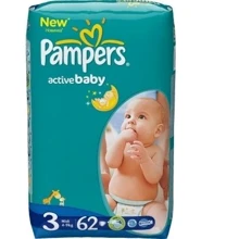PAMPERS Active Baby Midi (4-9 кг) ЕкономУпак 62: undefined undefined