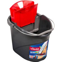 Швабра и комплектующее Ведро для швабр Vileda Ultramax с отжимом серое 10 л (4003790109171): Производитель Vileda