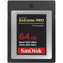 Карта пам'яті SanDisk 64GB Type B CFexpress Extreme PRO (SDCFSP-256G-G46D): Тип карти CFexpress