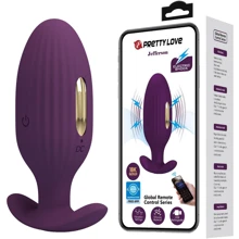 Анальна вібропробка LYBAILE Pretty Love Jefferson Violet з електростимуляцією (BI-040083HP-1): Для кого унісекс