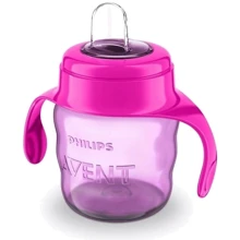 Чашка-непроливайка з м'яким носиком Philips AVENT 6+, рожевий, 200 мл (SCF551/03): Виробник Philips AVENT