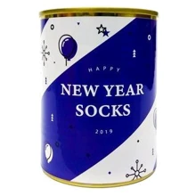 Консерви-шкарпетка New Year socks сині: Виробник PAPAdesign