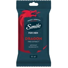 Smile Men Вологі серветки з екстрактом дерева дракона 10 шт: Класифікація Масс-маркет
