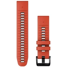 Ремінець Garmin QuickFit 22mm Watch Bands Flame Red/Graphite Silicone (010-13280-04): Колір красный