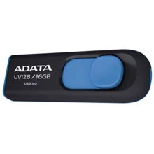 USB-флешка ADATA 16GB UV128 USB 3.0 Black/Blue (AUV128-16G-RBE): Стандарт USB USB 3.0