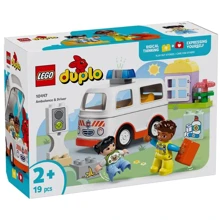 Конструктор LEGO DUPLO Town Швидка допомога та водій 19 деталей (10447): Серія DUPLO