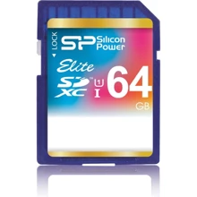Карта памяти Silicon Power 64GB SDXC Class 10 UHS-I U1 Elite (SP064GBSDXAU1V10): Тип карты SDXC