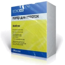 Набор бумаги для заметок Economix, белая, 80х80, 300 л./уп., 10 упаковок (E20993): undefined undefined