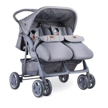 Коляска для двойни Lorelli TWIN (grey cool cat): Тип коляски коляска для двойни