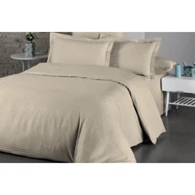 Комплект постельного белья LightHouse Exclusive Sateen Stripe Lux евро бежевый (50170_2,0): Материал жаккард, сатин