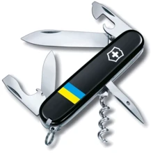 Мультитул Victorinox Ukraine 91мм/12 функций/черный/Флаг Украины (1.3603.3_T1100u): Тип мини-мультитул