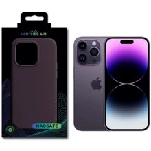 Чехол для iPhone Monblan Silicone Case MagSafe Elderberry for iPhone 14 Pro Max: Цвет фиолетовый