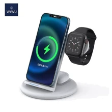 Зарядное устройство WIWU Wireless Charger Stand Power Air 3in1 PA3IN 15W White for Apple iPhone, Apple Watch and Apple AirPods: Особенности Для Apple Watch, MagSafe