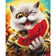 Картина по номерам Brushme Котик в Херсоне ©Марианна Пащук 40х50 см (BS53410): Производитель Brushme