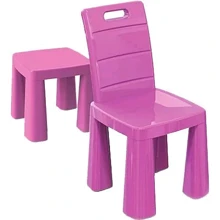 Стульчик Active Baby розовый 30x30x30(+30) см: Тип стульчик