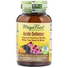 MegaFood Acute Defense 30 Tabs Имунная защита: Форма выпуска Таблетки