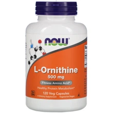 Now Foods L-Ornithine, 500 mg, 120 Veg Capsules (NF0122): Тип Орнитин