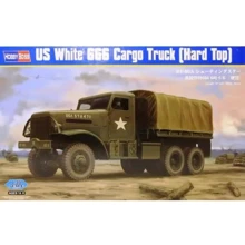 Модель Hobby Boss Американська вантажівка White 666 Cargo (Hard Top) (HB83801): Виробник Hobby Boss