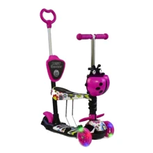 Самокат Best Scooter розовый (74230): Количество колес 3