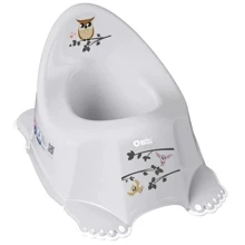 Горшок Tega Baby Plus baby Маленькая сова с противоскользящей резиной Серый (PB-SOWA-001-106): Цвет серый