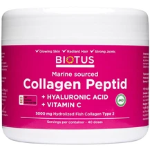 Biotus Marine Sourced Collagen Peptid + Hyaluronic Acid + Vitamin C, 5000 mg, 206 g (BIO-530128): Тип колаген
