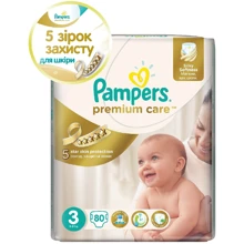 Підгузки Pampers Premium Care Midi (4-9 кг) Джамбо 80шт (4015400507499): Тип Підгузки