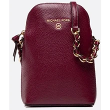 Женская сумка-кошелек Michael Kors Jet Set Charm Sm Ns Chn Phn Xbody бордовая (32T0GT9C1L950): Пол Женский