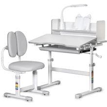 Комплект меблів ErgoKids стіл + стілець + полиця + лампа BD-24 Gray (арт. BD-24 G): Вік дитини от 4-х лет