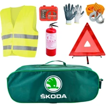 Набор автомобилиста Poputchik Skoda кроссовер минивэн зеленый 01-006-К: undefined undefined