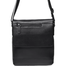 Чоловіча сумка планшет Borsa Leather чорна (K18146-black): Стать Чоловік