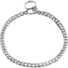 Ошейник для собак Sprenger Collar Flat Narrow Link короткое звено 3 мм с огранкой хромированная сталь 70 см (39744): Производитель Sprenger