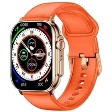Смарт-часы iMiki SF1 Gold Silicone Strap: Дисплей 2.01" Super AMOLED (410x502) / 2.5D High Hardened Glass