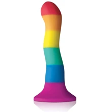 Фаллоимитатор Colours - Pride Edition - 6" Wave Dildo - Rainbow 15.2х3.2 см: Назначение Анальные