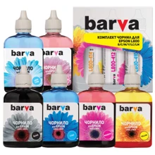 Чернила Barva EPSON L800/L810/L850/L1800 (T673) B/C/M/Y/LC/LM 6х90 г (L800-090-MP): Цвет набор (set), Yellow, Magenta, Black, Cyan