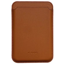 Чохол для iPhone K-DOO Leather Wallet MagSafe Brown: Колір коричневый