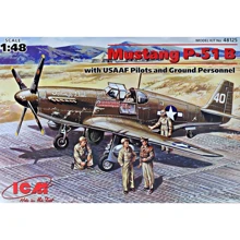 Истребитель P-51B WWII USAF fighter, pilots (ICM48125): Производитель ICM